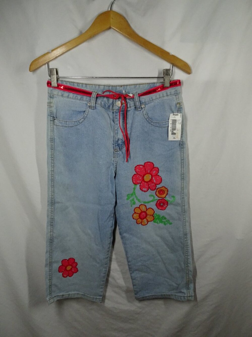 Vintage Y2K Personal Identity Youth Girls Plus Jeans with Belt Size 10 1/2
